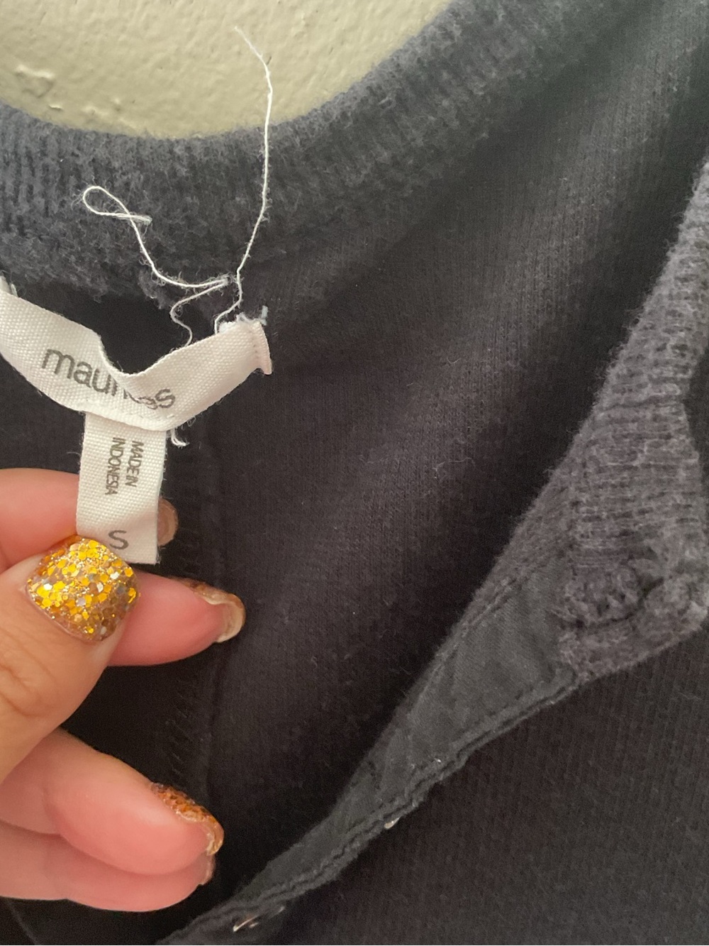 Maurices Black Ribbed Henley Tank - Picture 2 of 6